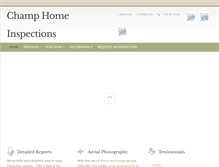 Tablet Screenshot of champhomeinspections.com